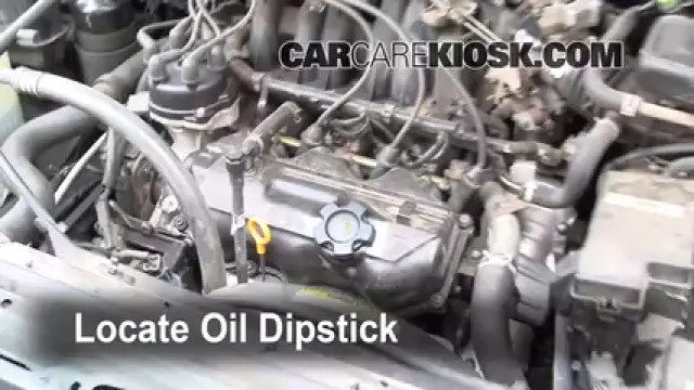 1999 Nissan Quest GXE 3.3L V6 Aceite Controlar nivel de aceite
